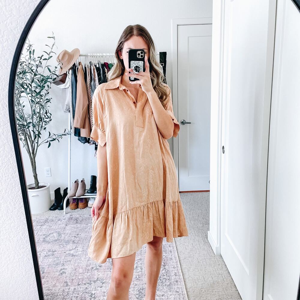 BAUM UND PFERDGARTEN Neutral Cream Cheetah Mini Dress - Picture 11 of 12